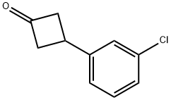 3-(3-chlorophenyl)cyclobutanone 化学構造式