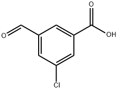3-Chloro-5-forMylbenzoic Acid Struktur
