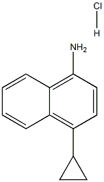 4-cyclopropylnaphthalen-1-aMine hydrochloride Struktur