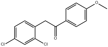 2-(2,4-二氯苯基)-1-(4-甲氧基苯基)乙烷-1-酮,153529-19-2,结构式