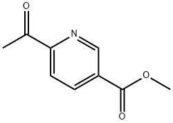 6-アセチルニコチン酸メチル 化学構造式