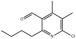 2-Butyl-6-chloro-4,5-diMethylnicotinaldehyde Structure