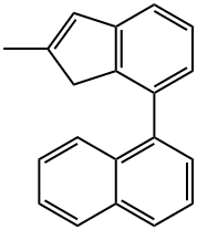 2-甲基-7-(1-萘基)茚,154380-68-4,结构式