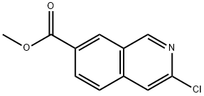 Methyl 3-chloroisoquinoline-7-carboxylate,1544665-58-8,结构式