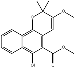 3-甲氧基大叶茜草素,154706-44-2,结构式