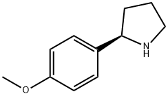 (R)-2-(4-甲氧基苯基)吡咯烷 结构式
