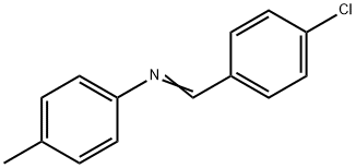 N-(4-氯亚苄基)-4-甲基苯胺,15485-32-2,结构式