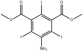 5-氨基-2,4,6-三碘异酞酸二甲酯 结构式