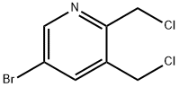 5-broMo-2,3-bis(chloroMethyl)pyridine Struktur
