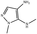 4-氨基-1-甲基-5-(甲基氨基)吡唑,155601-14-2,结构式