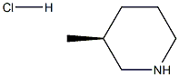 (S)-3-甲基哌啶盐酸盐 结构式