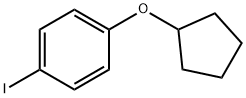 1-Cyclopentyloxy-4-iodo-benzene,156575-20-1,结构式