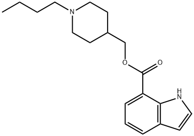 1H-Indole-7-carboxylic acid, (1-butyl-4-piperidinyl)Methyl ester Struktur
