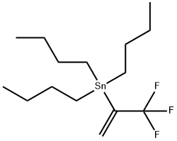 1,1,1 -trifluoro-2-tributyltin-propene Structure