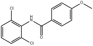N-(2,6-ジクロロフェニル)-4-メトキシベンズアミド 化学構造式