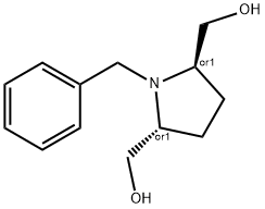 REL-((2R,5R)-1-苄基吡咯烷-2,5-二基)二甲醇,157604-84-7,结构式