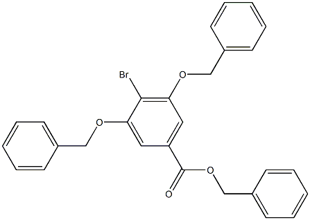 Benzyl 3,5-bis(benzyloxy)-4-broMobenzoate Struktur