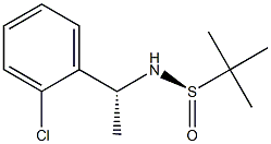 2-PROPANESULFINAMIDE, N-[(1R)-1-(2-CHLOROPHENYL)ETHYL]-2-METHYL-, [S(R)]- 结构式