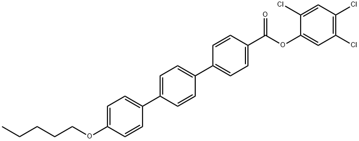 4-戊氧基-[1,1:4,1-三联苯]-4-羧酸-2,4,5-三氯苯酯,158937-65-6,结构式