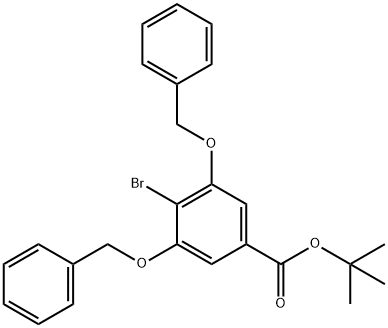 tert-Butyl 3,5-bis(benzyloxy)-4-broMobenzoate Structure