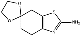 5,7-dihydro-4H-spiro[benzo[d]thiazole-6,2'-[1,3]dioxolan]-2-aMine Struktur
