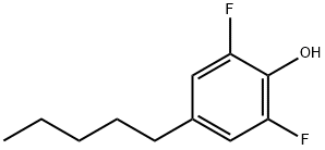 2,6-difluoro-4-pentylphenol 化学構造式