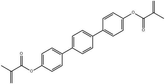 Methacrylic acid,[p-Terphenyl]-4,4-diyl ester Structure