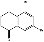 5,7-DIBROMO-3,4-DIHYDRO-2H-NAPHTHALEN-1-ONE Structure