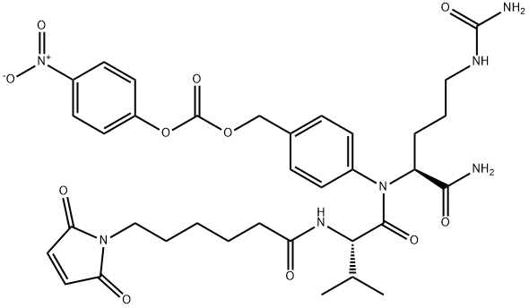 马来酰亚胺基己酰-L-缬氨酸-L-瓜氨酸对氨基苄醇 对硝基苯基碳酸脂,159857-81-5,结构式