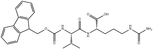 L-Ornithine, N5-(aMinocarbonyl)-N2-[N-[(9H-fluoren-9-ylMethoxy)carbonyl]-L-valyl]- Structure