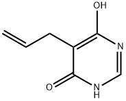 5-allylpyriMidine-4,6-diol 化学構造式