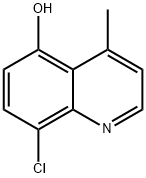 4-Methyl-5-hydroxy-8-chloroquinoline Struktur