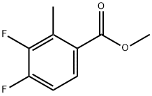 3,4-二氟-2-甲基苯甲酸甲酯 结构式