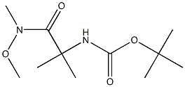 2-Boc-aMino-N-Methoxy-N-Methyl-isobutyricaMide Struktur