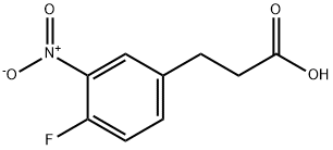 3-(4-FLUORO-3-NITROPHENYL)PROPIONIC ACID, 160877-40-7, 结构式