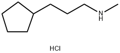 N-Methyl cyclopentanepropanaMine HCl Structure