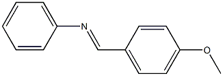 (E)-N-(4-甲氧基亚苄基)苯胺, 1613-96-3, 结构式