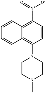 1-Methyl-4-(4-nitro-1-naphthyl)piperazine Structure
