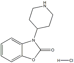 3-(ピペリジン-4-イル)ベンゾ[D]オキサゾール-2(3H)-オン塩酸塩 化学構造式