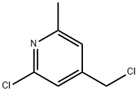 2-CHLORO-4-(CHLOROMETHYL)-6-METHYLPYRIDINE 化学構造式