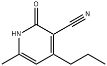 3-Pyridinecarbonitrile, 1,2-dihydro-6-Methyl-2-oxo-4-propyl- Struktur