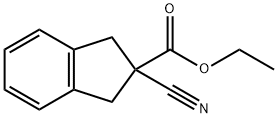 Ethyl 2-cyano-1,3-dihydroindene-2-carboxylate Struktur