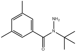 Benzoic acid, 3,5-diMethyl-, 1-(1,1-diMethylethyl)hydrazide Structure