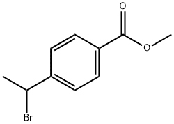 4-(1-溴乙基)苯甲酸甲酯,16281-97-3,结构式