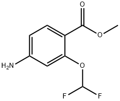 Benzoic acid, 4-aMino-2-(difluoroMethoxy)-, Methyl ester Structure