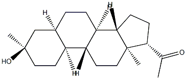 1-((3R,5R,8R,9R,10S,13S,14S,17S)-3-hydroxy-3,13-diMethylhexadecahydro-1H-cyclopenta[a]phenanthren-17-yl)ethanone Struktur