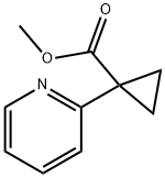 Methyl 1-(pyridin-2-yl)cyclopropanecarboxylate 化学構造式