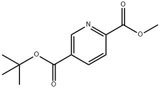 5-t-Butyl 2-Methyl pyridine-2,5-dicarboxylate Struktur