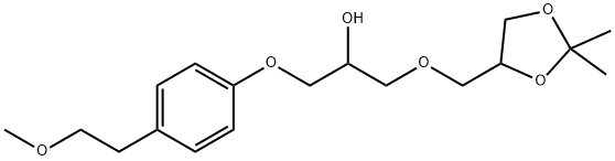 1-[(2,2-DiMethyl-1,3-dioxolan-4-yl)Methoxy]-3-[4-(2-Methoxyethyl)phenoxy]-2-propanol Structure