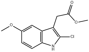 Methyl 2-(2-chloro-5-Methoxy-1H-indol-3-yl)acetate Structure